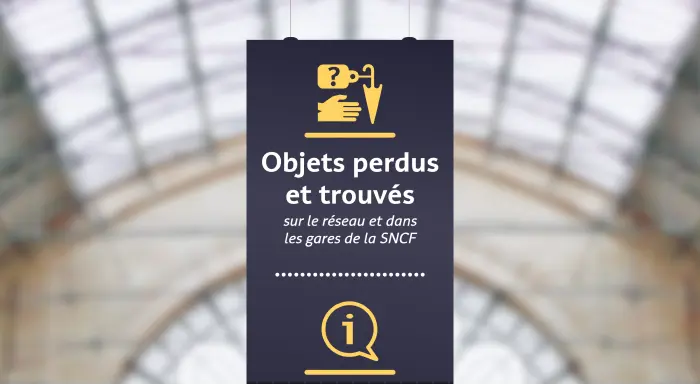 The website's landing page, simulating a hanging sing in a station.